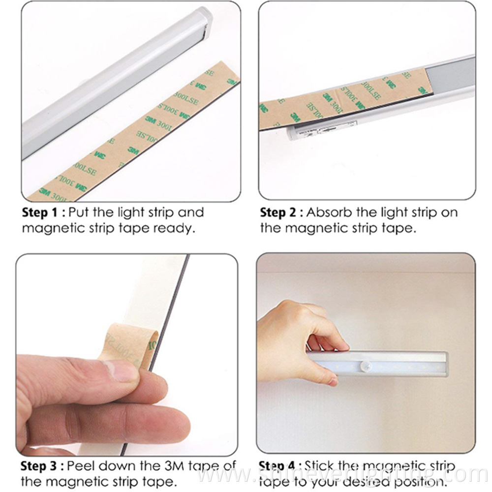 Battery-powered motion sensor light